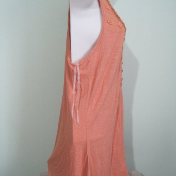 American Rag Rayon Floral Caramel Sleeveless Flowy Blouse Womens XLarge Tank Top - Picture 6 of 8